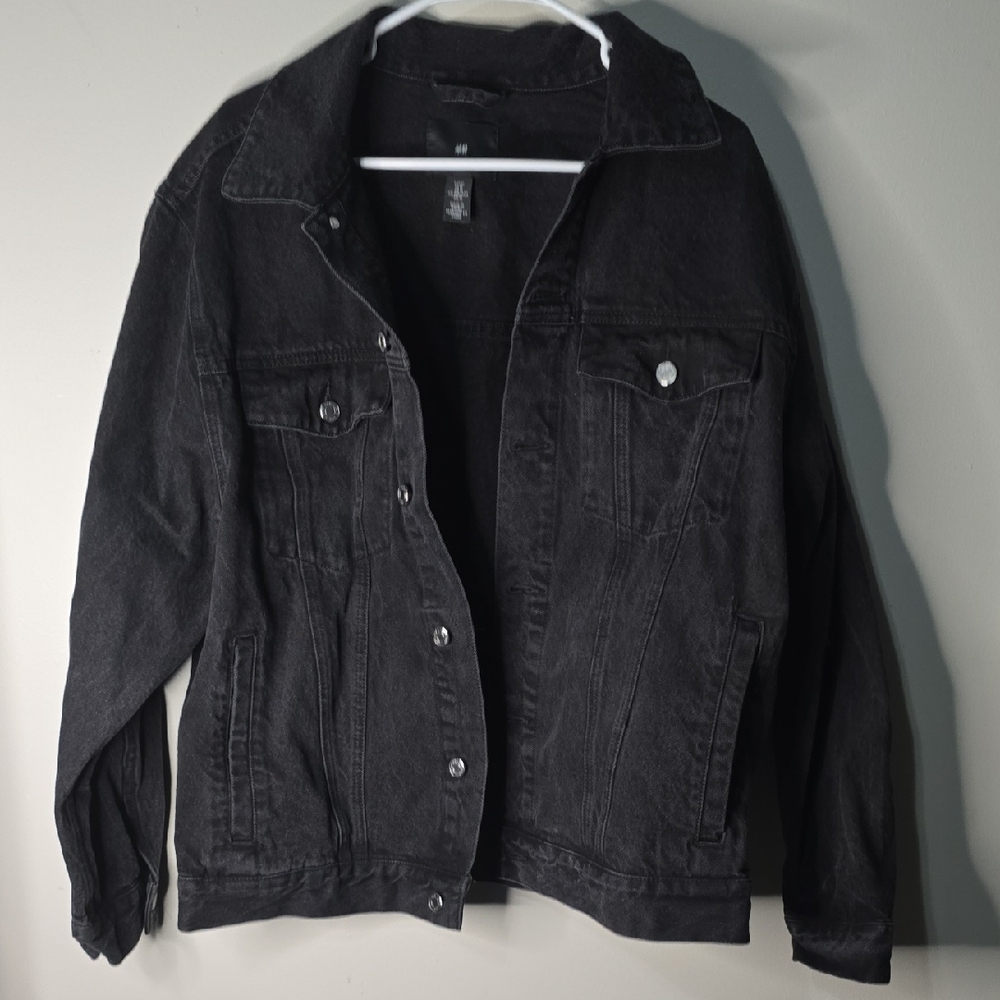 Mens H&M Black Demin Jacket